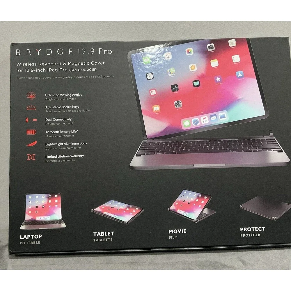 Bridge Pro Keyboard For iPad Pro 12.9 In 3rd Generation Model(2018)